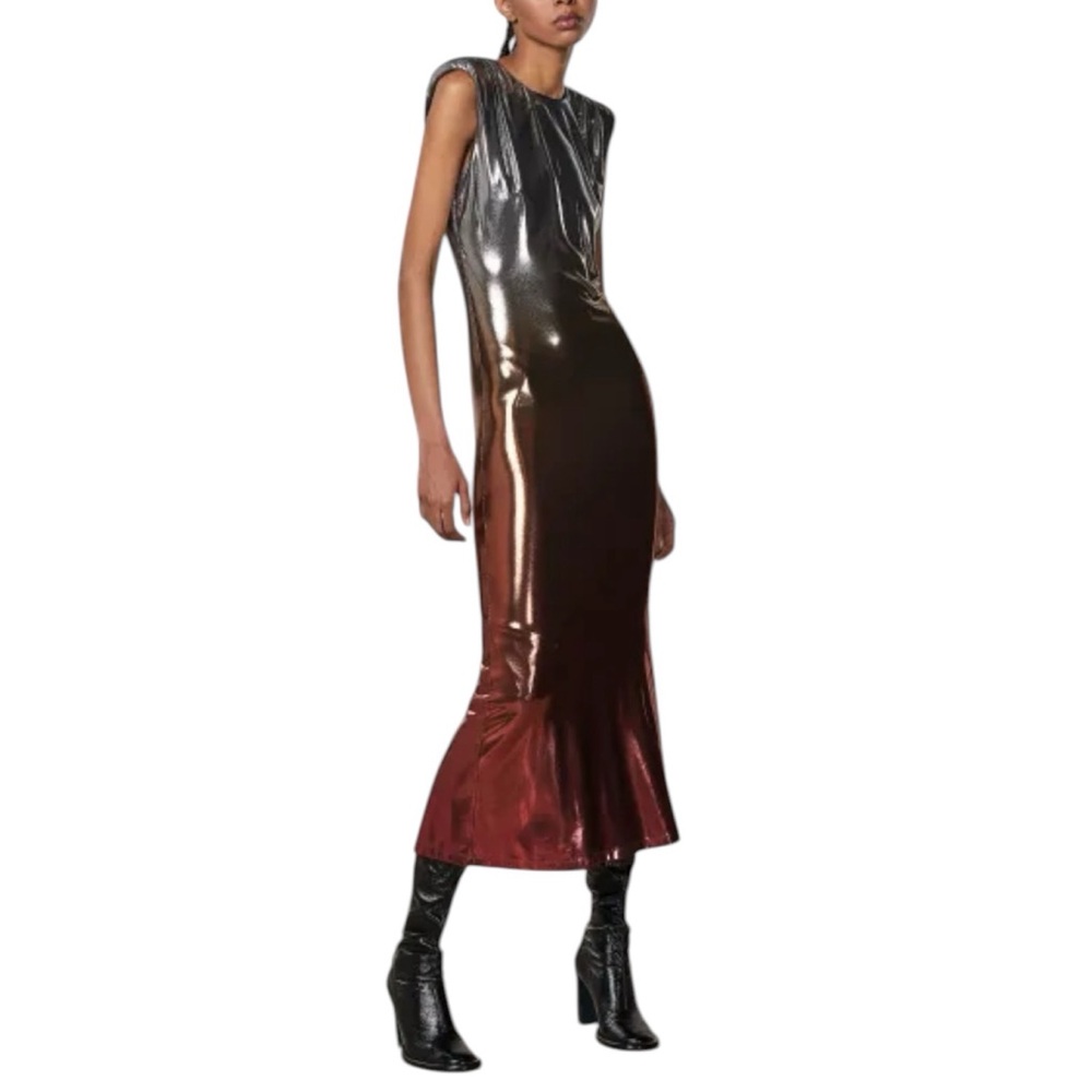 PATRIZIA PEPE | Abito Metallic Jersey Sleeveless Dress